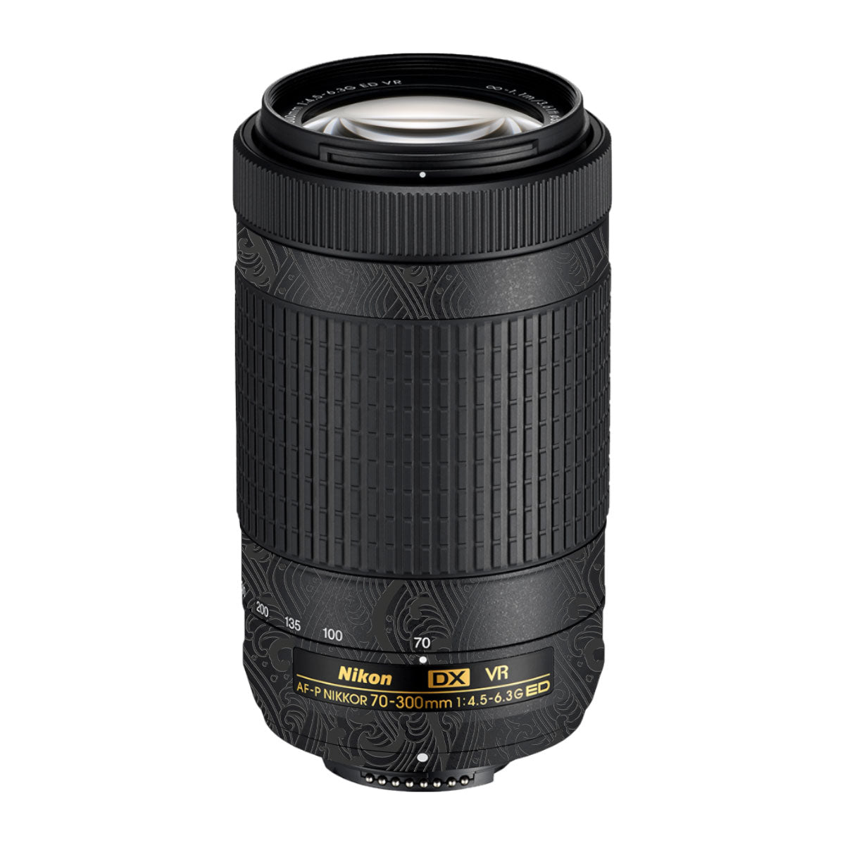 Textured Matte Charcoal Nikon AF-P Nikkor 70-300mm F/4.5-6.3G ED VR Camera Lens Skin
