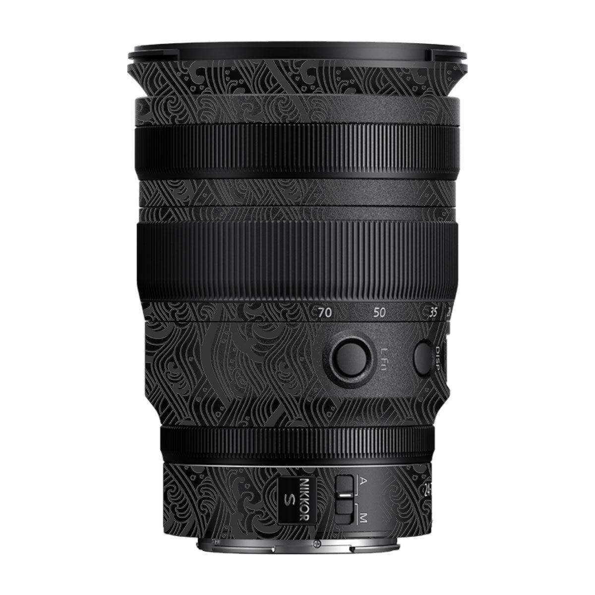 Textured Matte Charcoal Nikon Nikkor Z 24-70MM F/2.8 S Camera Lens Skin