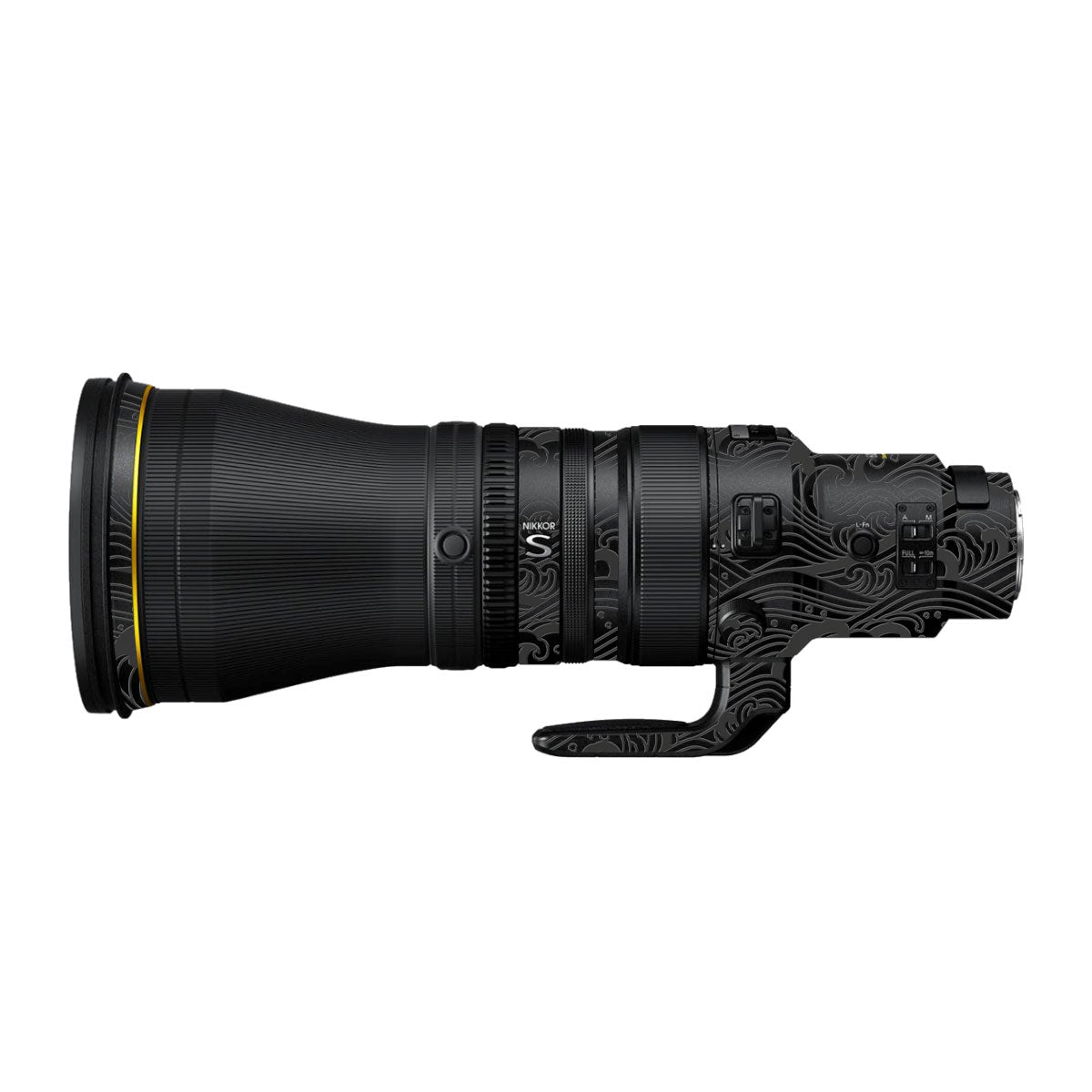 Textured Matte Charcoal Nikon Nikkor Z 600mm F/4 TC VR S Camera Lens Skin