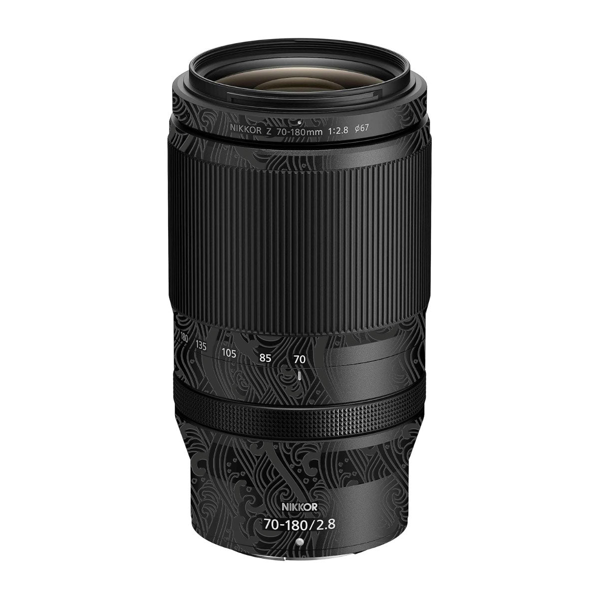 Textured Matte Charcoal Nikon Nikkor Z 70-180mm F/2.8 Camera Lens Skin