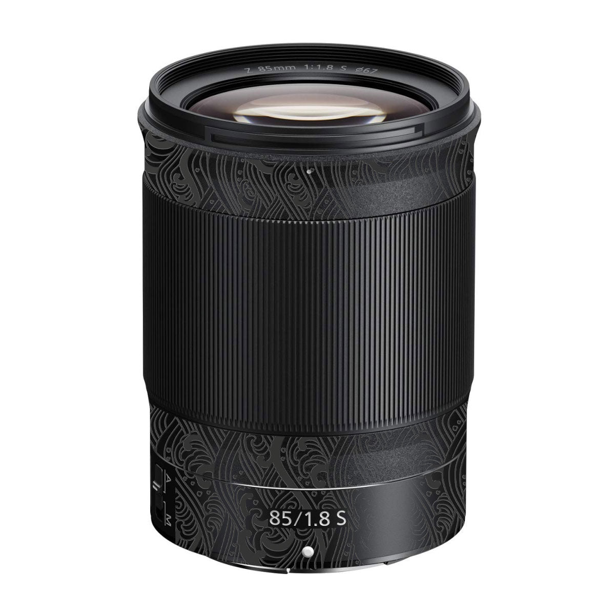 Textured Matte Charcoal Nikon Nikkor Z 85mm F/1.8 S Camera Lens Skin