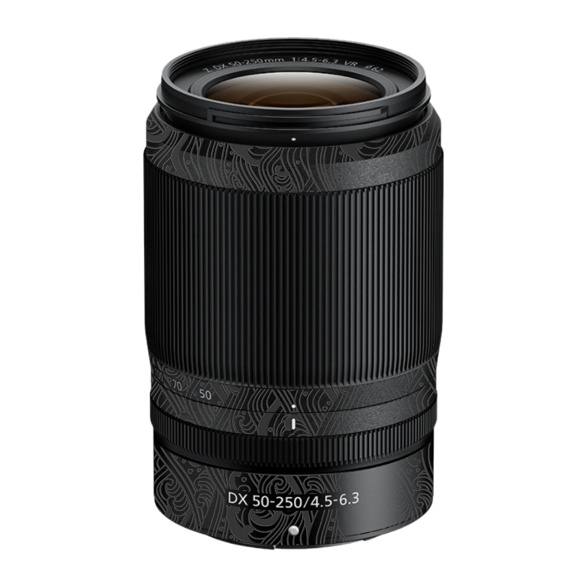 Textured Matte Charcoal Nikon Nikkor Z DX 50-250mm F/4.5-6.3 VR Camera Lens Skin