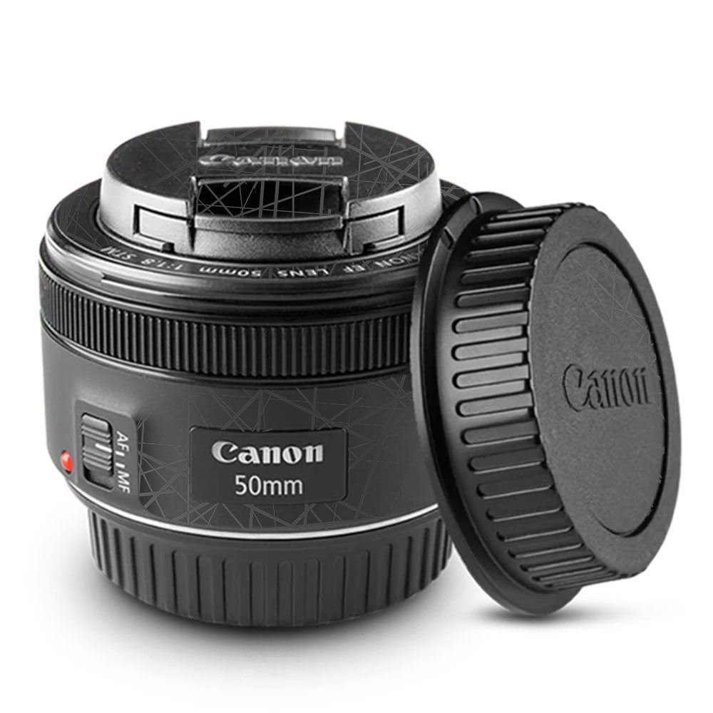 Textured Matte Graphite Canon EF 50mm f/1.8 STM Camera Lens Skin