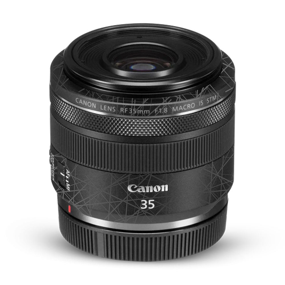 Textured Matte Graphite Canon RF 35mm f/1.8 IS Macro STM Camera Lens Skin