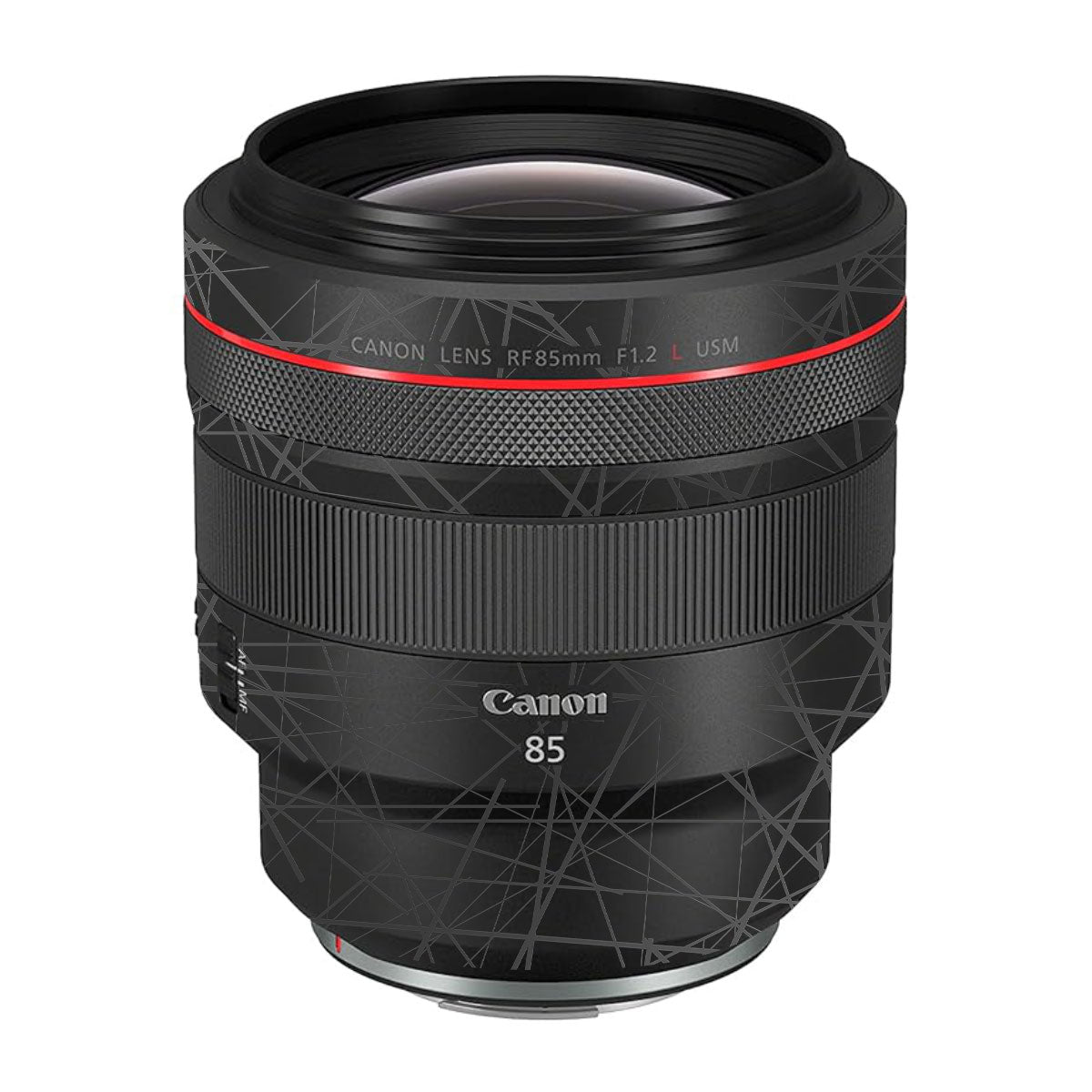 Textured Matte Graphite Canon RF 85mm F/1.2L USM Camera Lens Skin