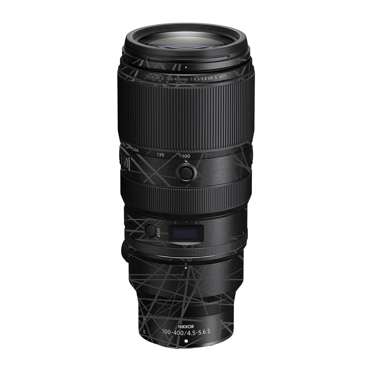 Textured Matte Graphite Nikon Nikkor Z 100-400mm F/4.5-5.6 VR S Camera Lens Skin