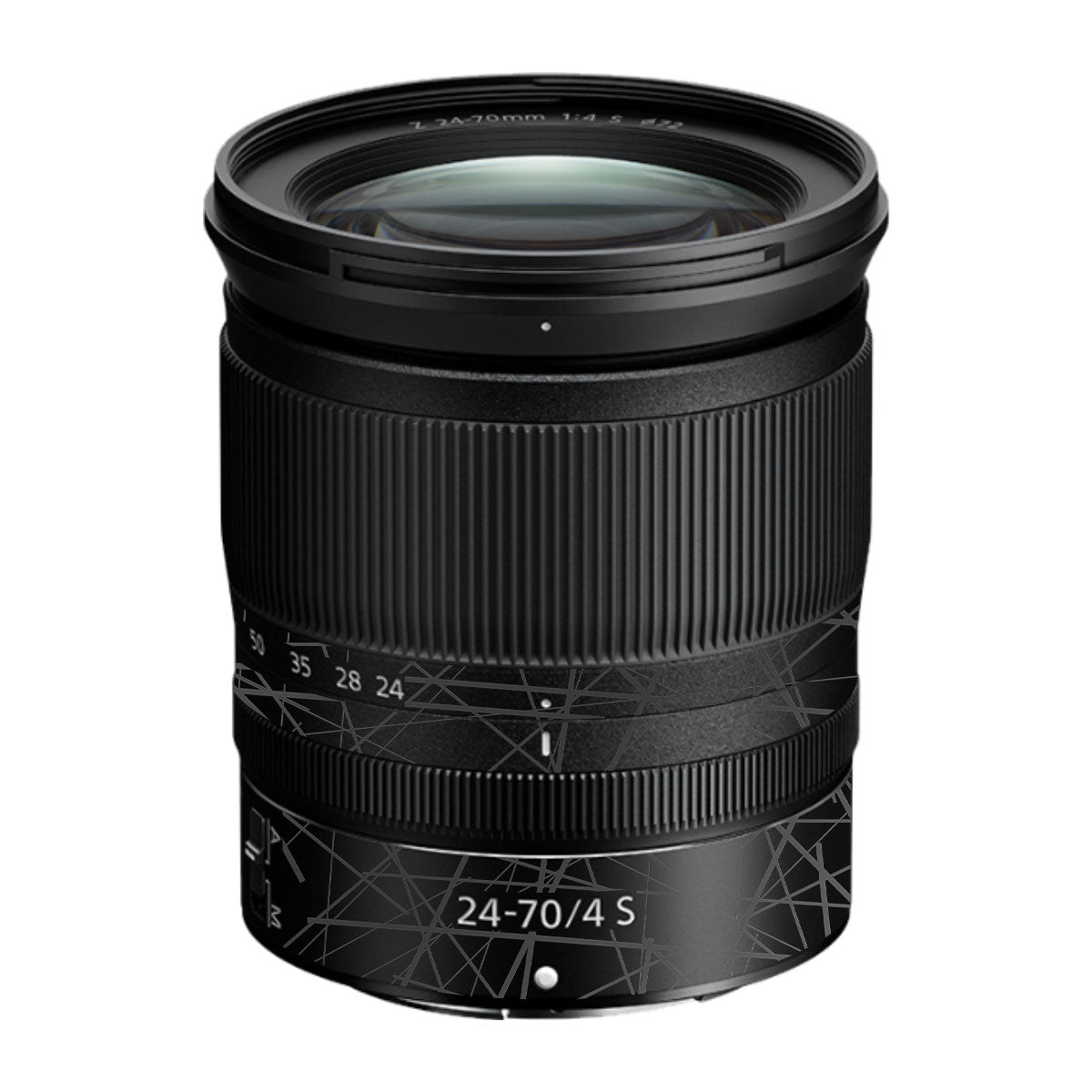 Textured Matte Graphite Nikon Nikkor Z 24-70mm F/4 S Camera Lens Skin