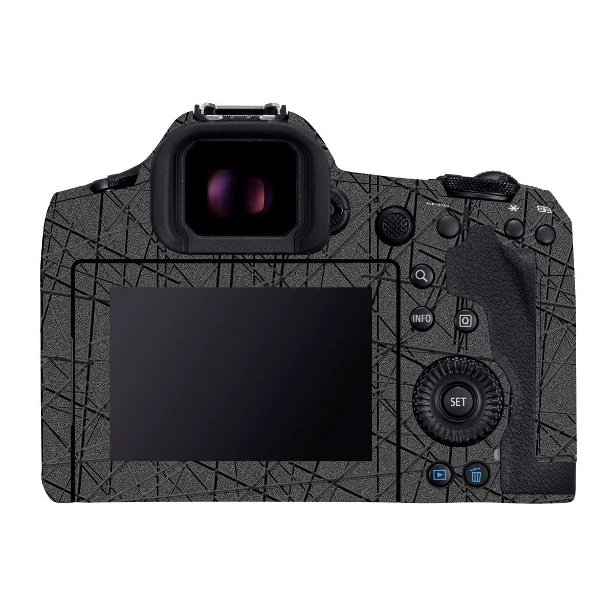 Textured Metallic Steel Grain Canon EOS R5 Mark II Camera Skin