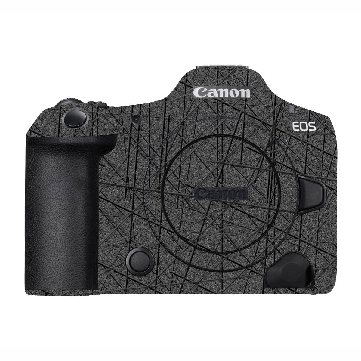 Textured Metallic Steel Grain Canon EOS R5 Mark II Camera Skin