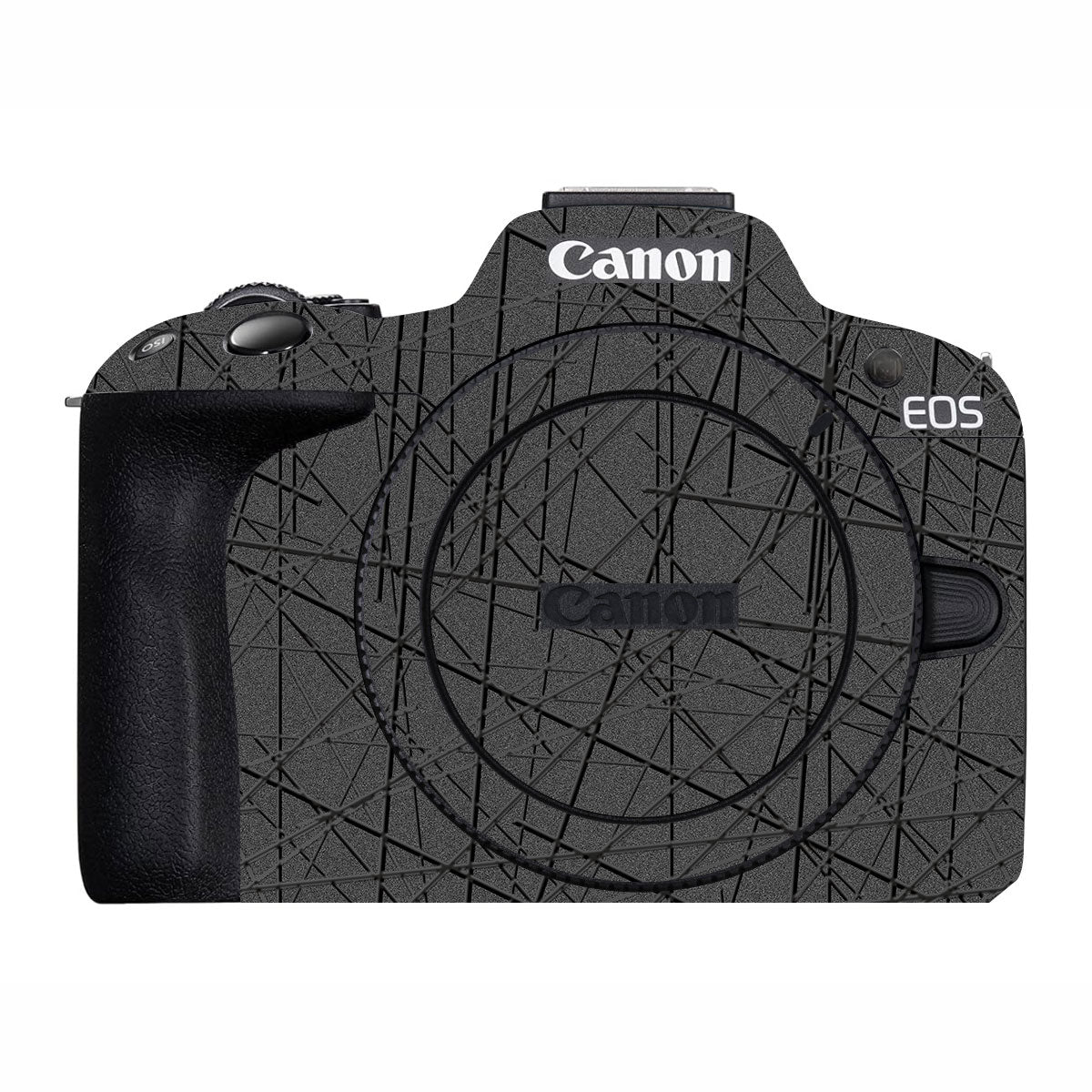 Textured Metallic Steel Grain Canon EOS R50 Camera Skin