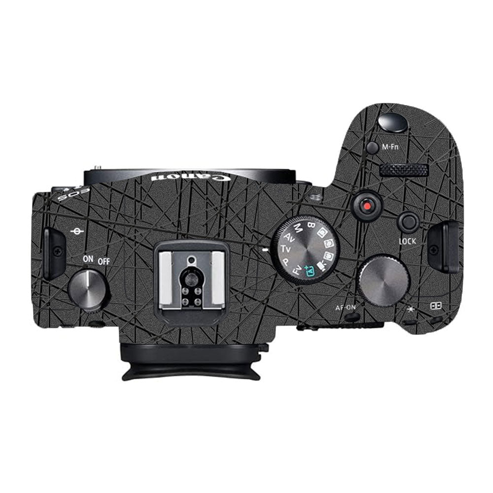 Textured Metallic Steel Grain Canon EOS R6 Mark I Camera Skin