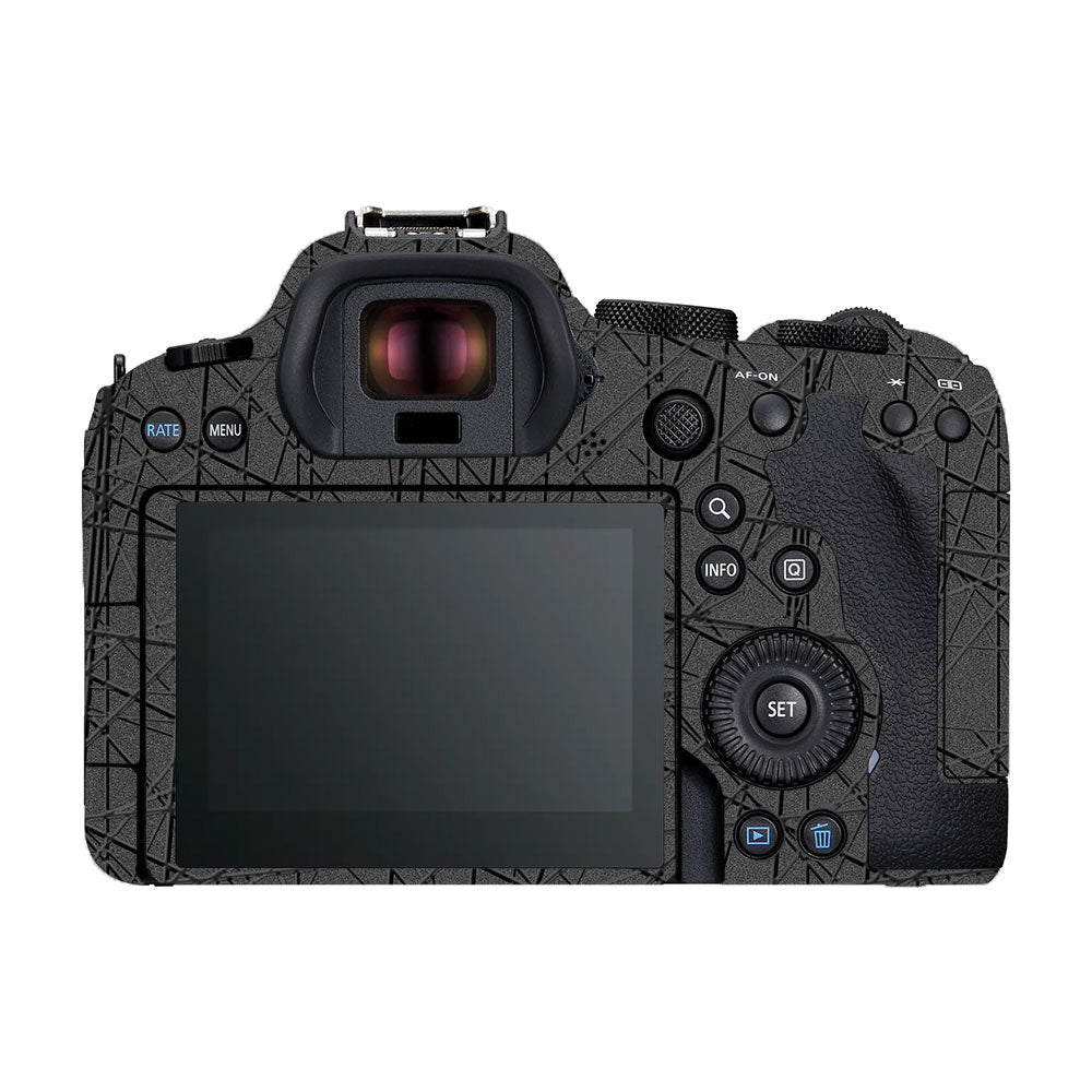 Textured Metallic Steel Grain Canon EOS R6 Mark II Camera Skin