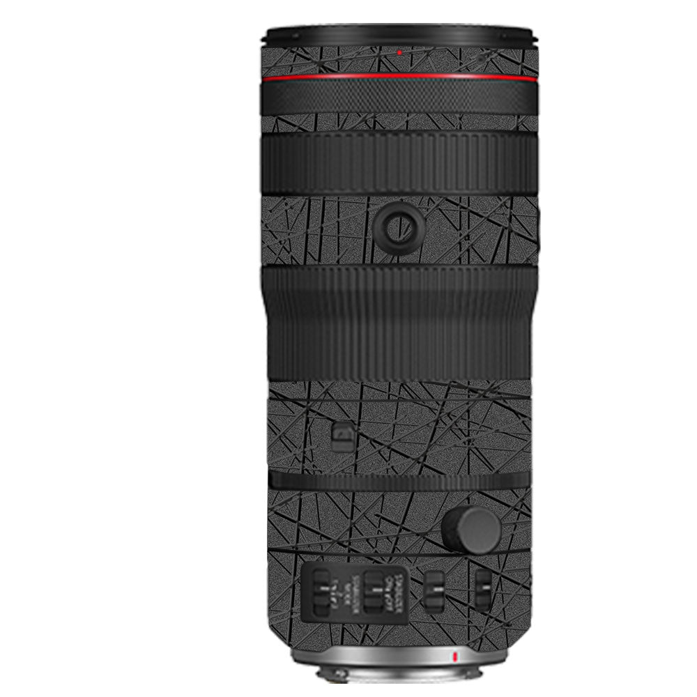 Textured Metallic Steel Grain Canon RF 70–200mm f/2.8 L IS USM Camera Lens Skin