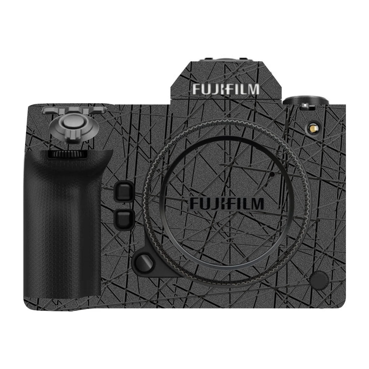 Textured Metallic Steel Grain FujiFilm GFX 100S II Camera Skin