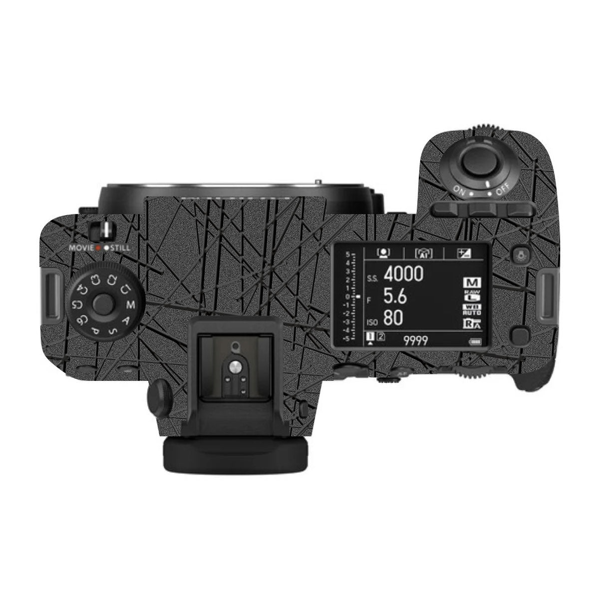 Textured Metallic Steel Grain FujiFilm GFX 100S II Camera Skin