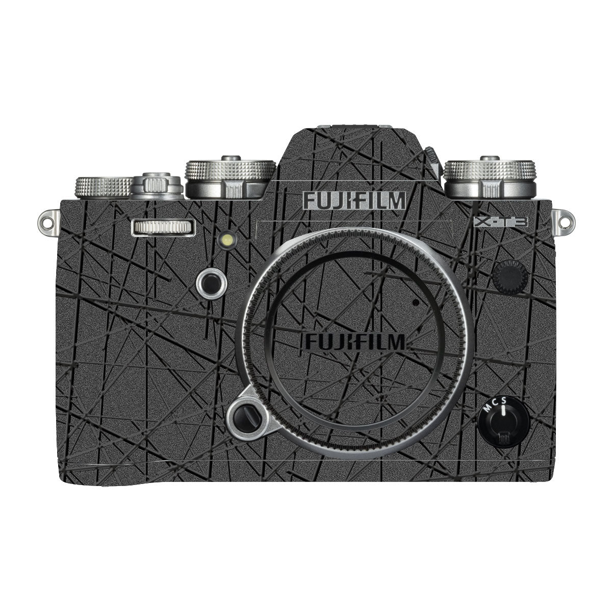 Textured Metallic Steel Grain FujiFilm X-T3 Camera Skin