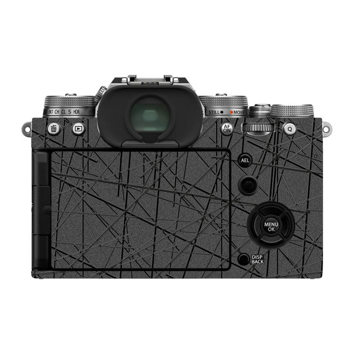 Textured Metallic Steel Grain FujiFilm X-T4 Camera Skin