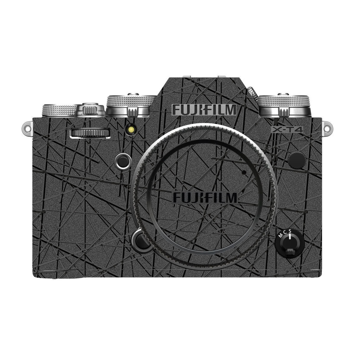 Textured Metallic Steel Grain FujiFilm X-T4 Camera Skin