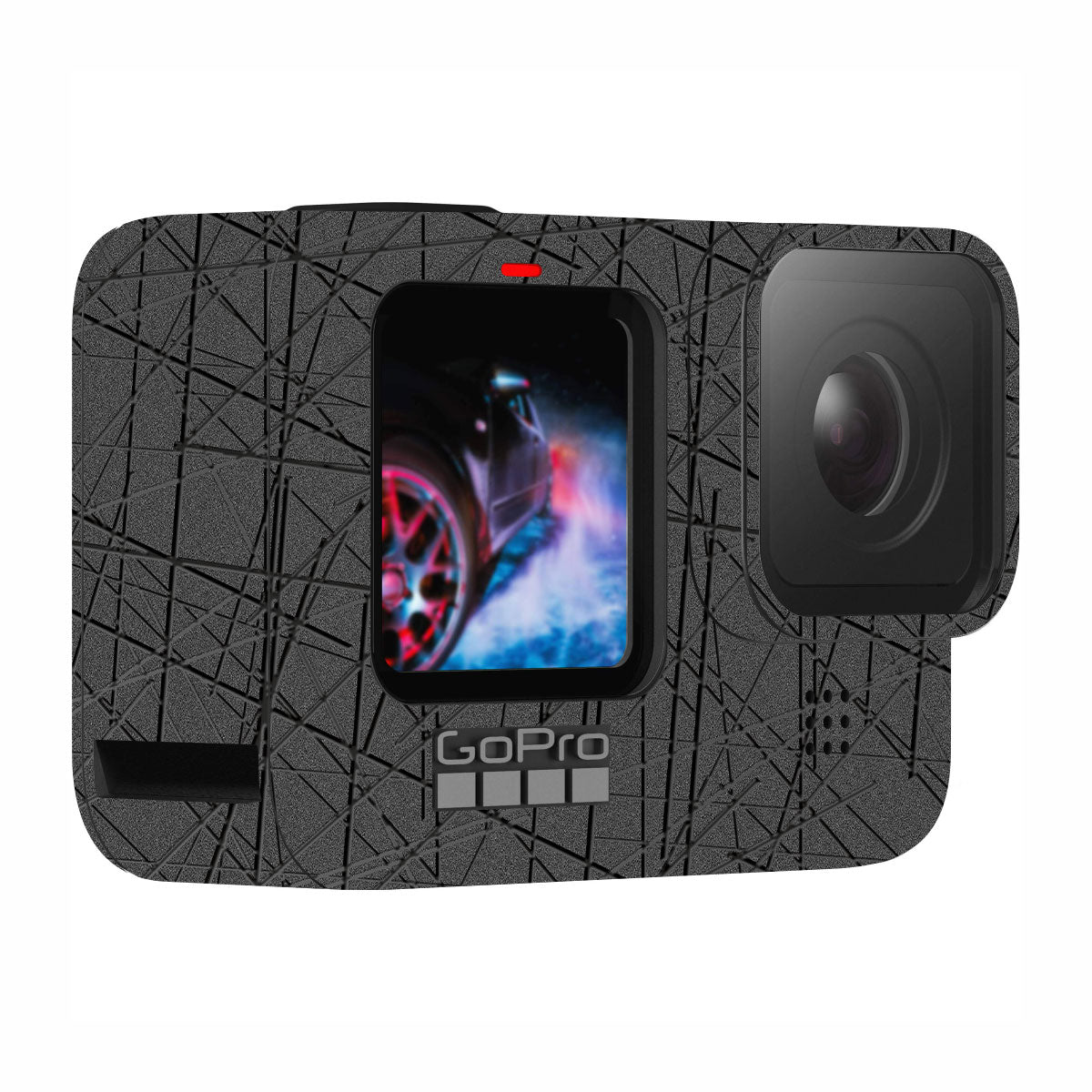 Textured Metallic Steel Grain GoPro Hero 10 Camera Skin