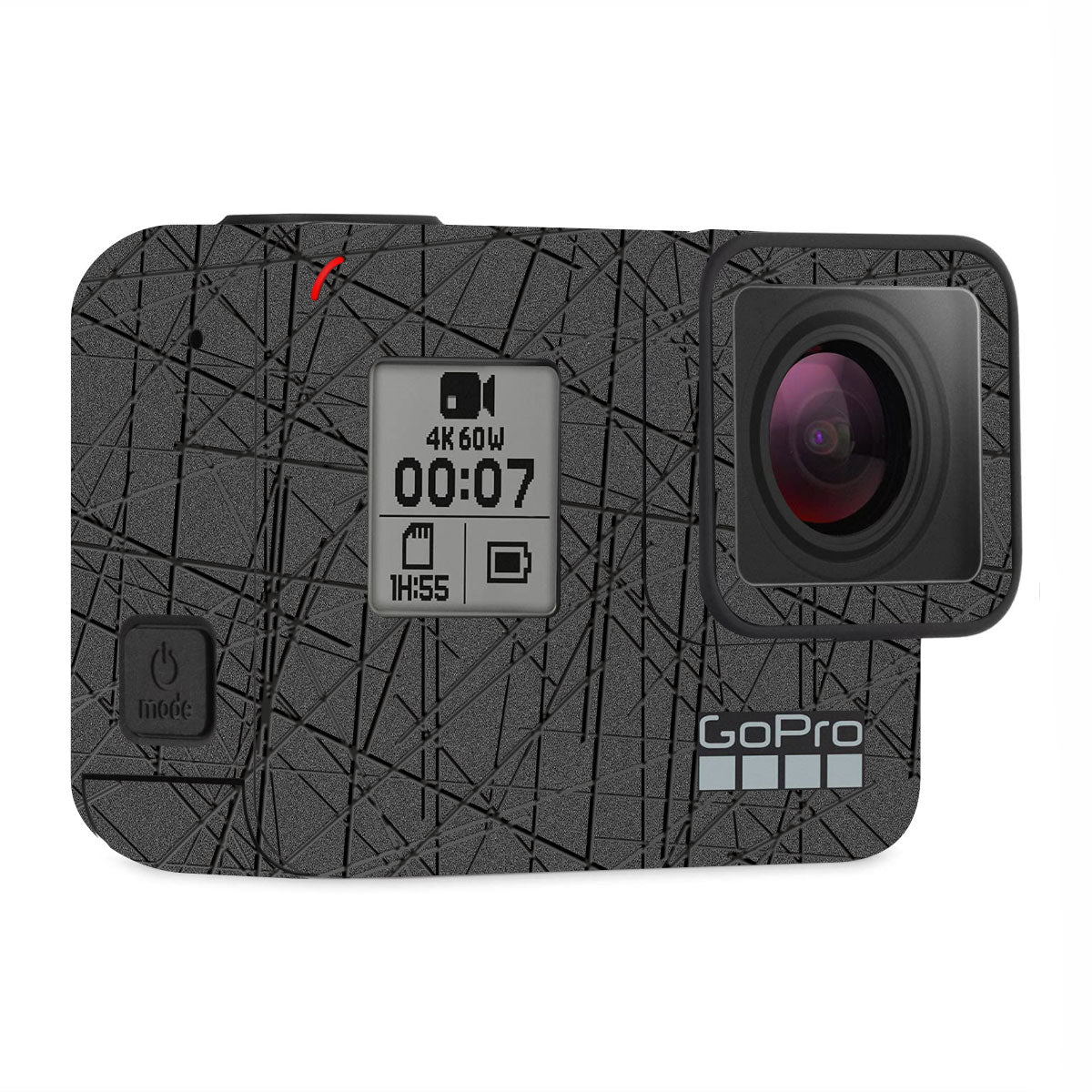 Textured Metallic Steel Grain GoPro Hero 7 Camera Skin