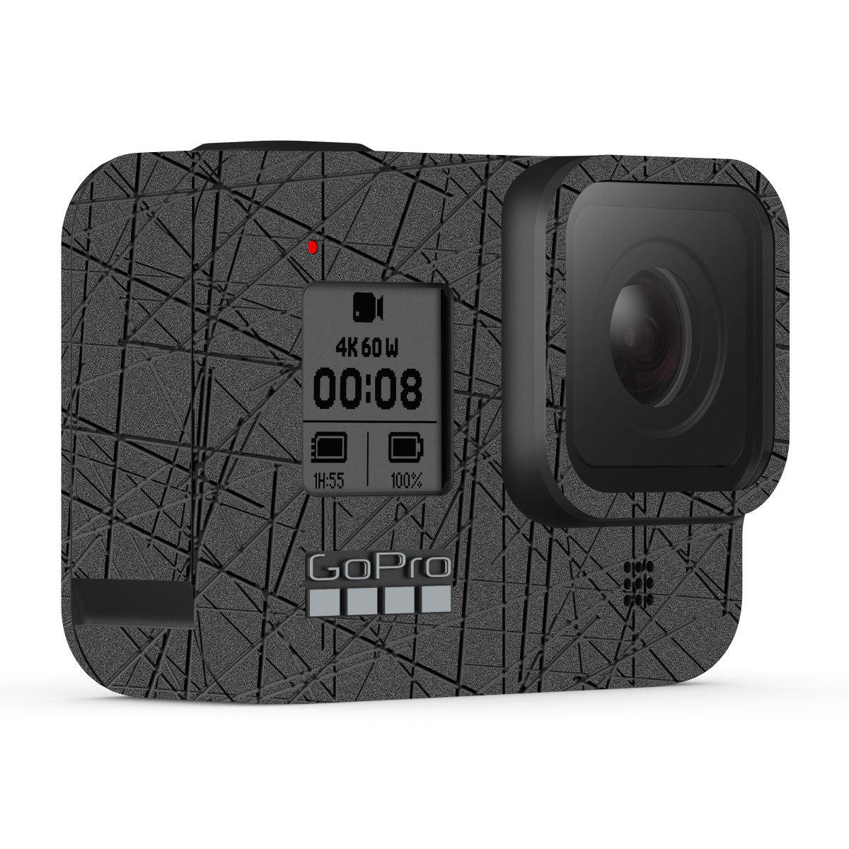 Textured Metallic Steel Grain GoPro Hero 8 Camera Skin