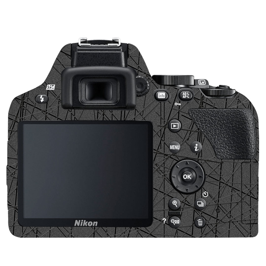 Textured Metallic Steel Grain Nikon D3500 Camera Skin
