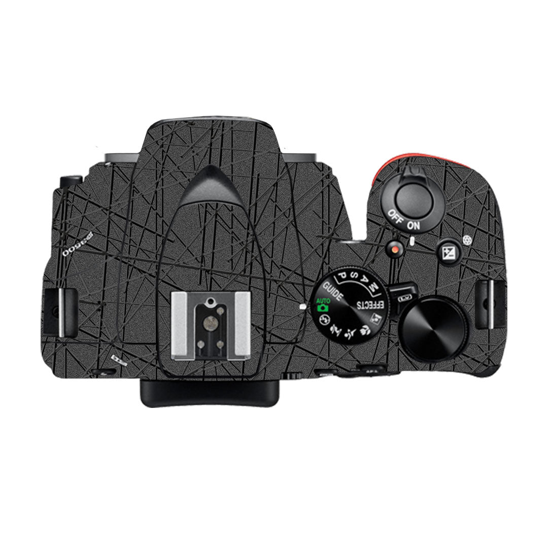 Textured Metallic Steel Grain Nikon D3500 Camera Skin