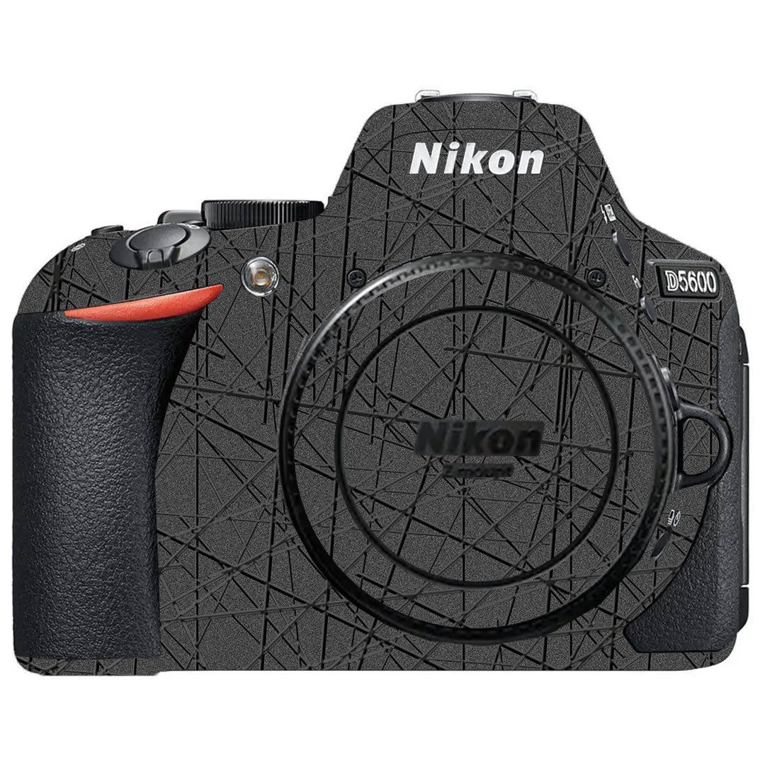 Textured Metallic Steel Grain Nikon D5600 Camera Skin