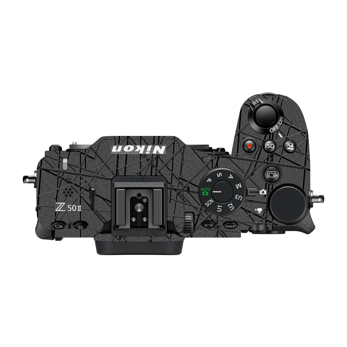 Textured Metallic Steel Grain Nikon Z50 II Camera Skin