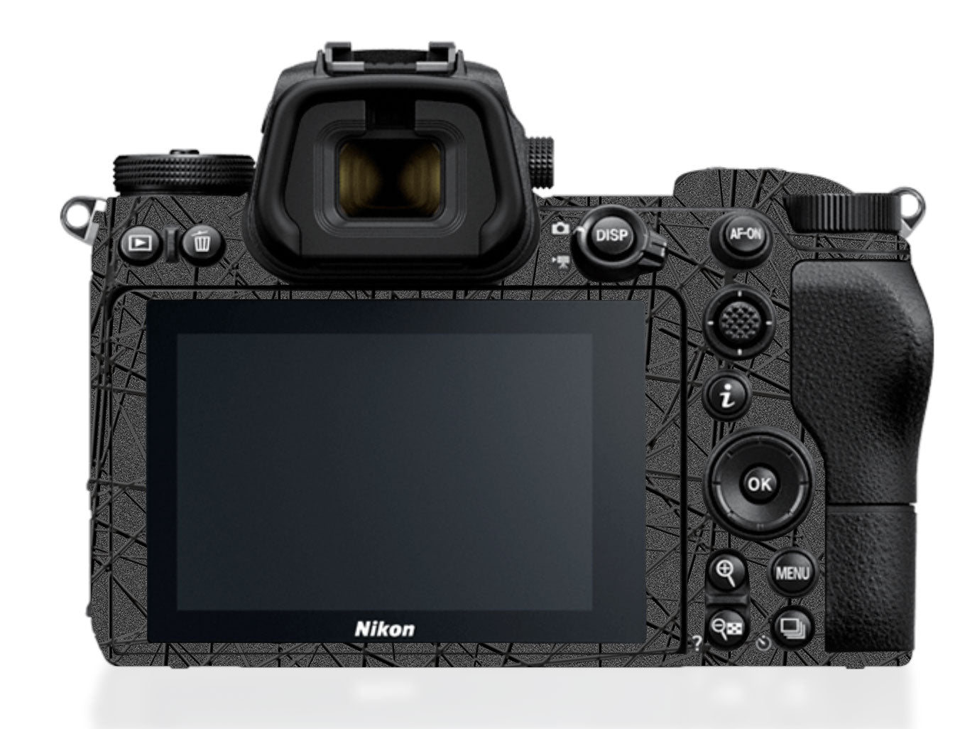 Textured Metallic Steel Grain Nikon Z6 III Camera Skin