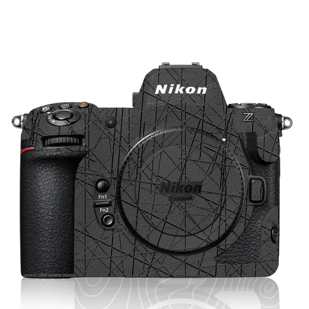 Textured Metallic Steel Grain Nikon Z8 Camera Skin