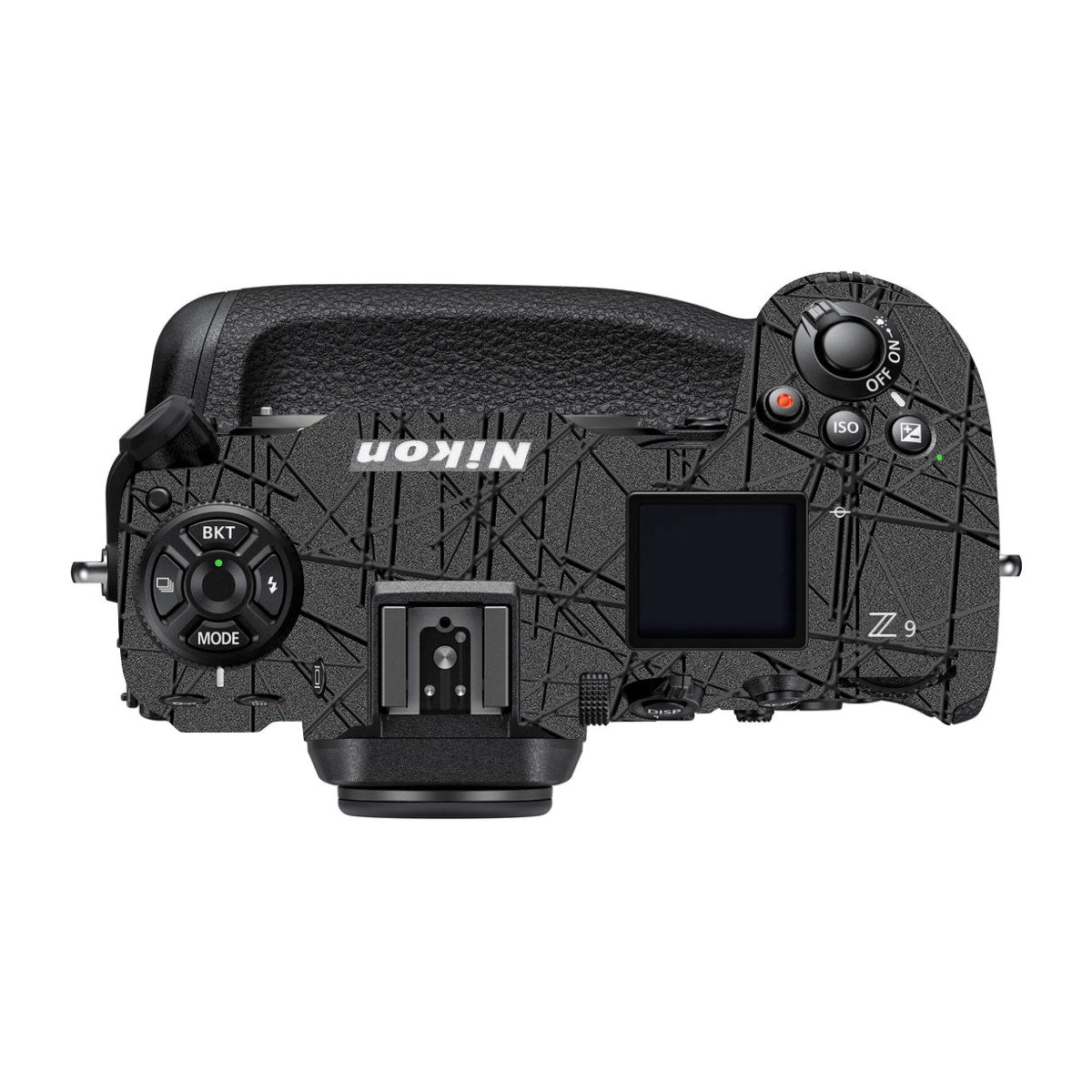 Textured Metallic Steel Grain Nikon Z9 Camera Skin