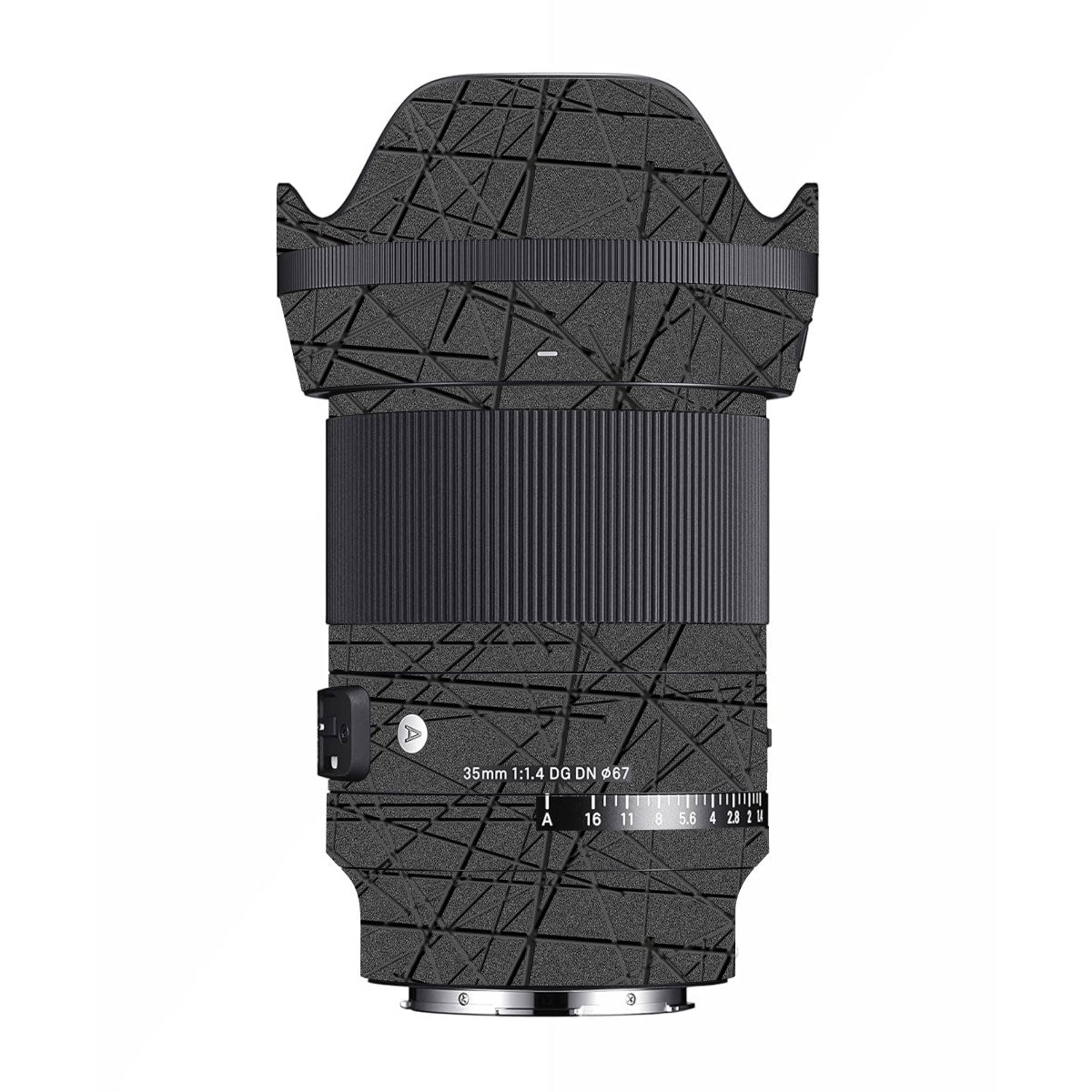 Textured Metallic Steel Grain Sigma 35mm F/1.4 DG HSM Art Sony E Camera Lens Skin