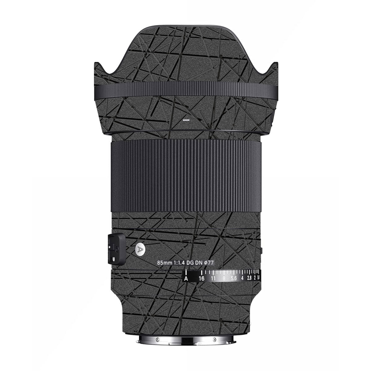 Textured Metallic Steel Grain Sigma 85mm F/1.4 DG DN E-mount Camera Lens Skin