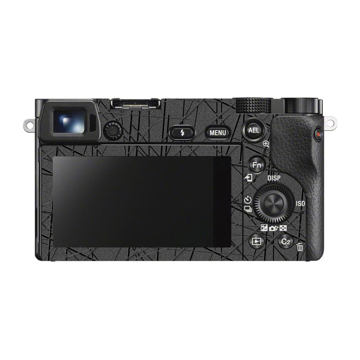 Textured Metallic Steel Grain Sony A6000 Camera Skins