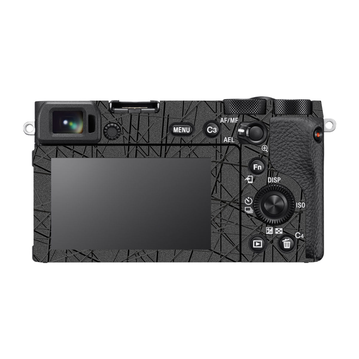 Textured Metallic Steel Grain Sony A6700 Camera Skin