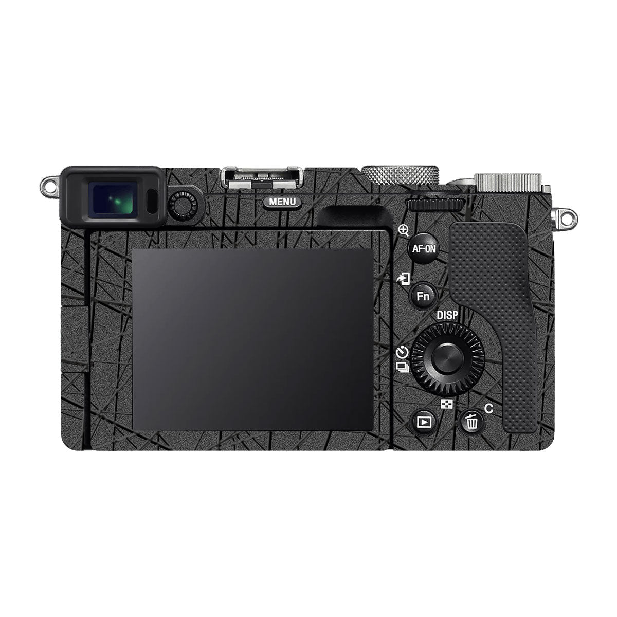 Textured Metallic Steel Grain Sony A7 C Camera Skin