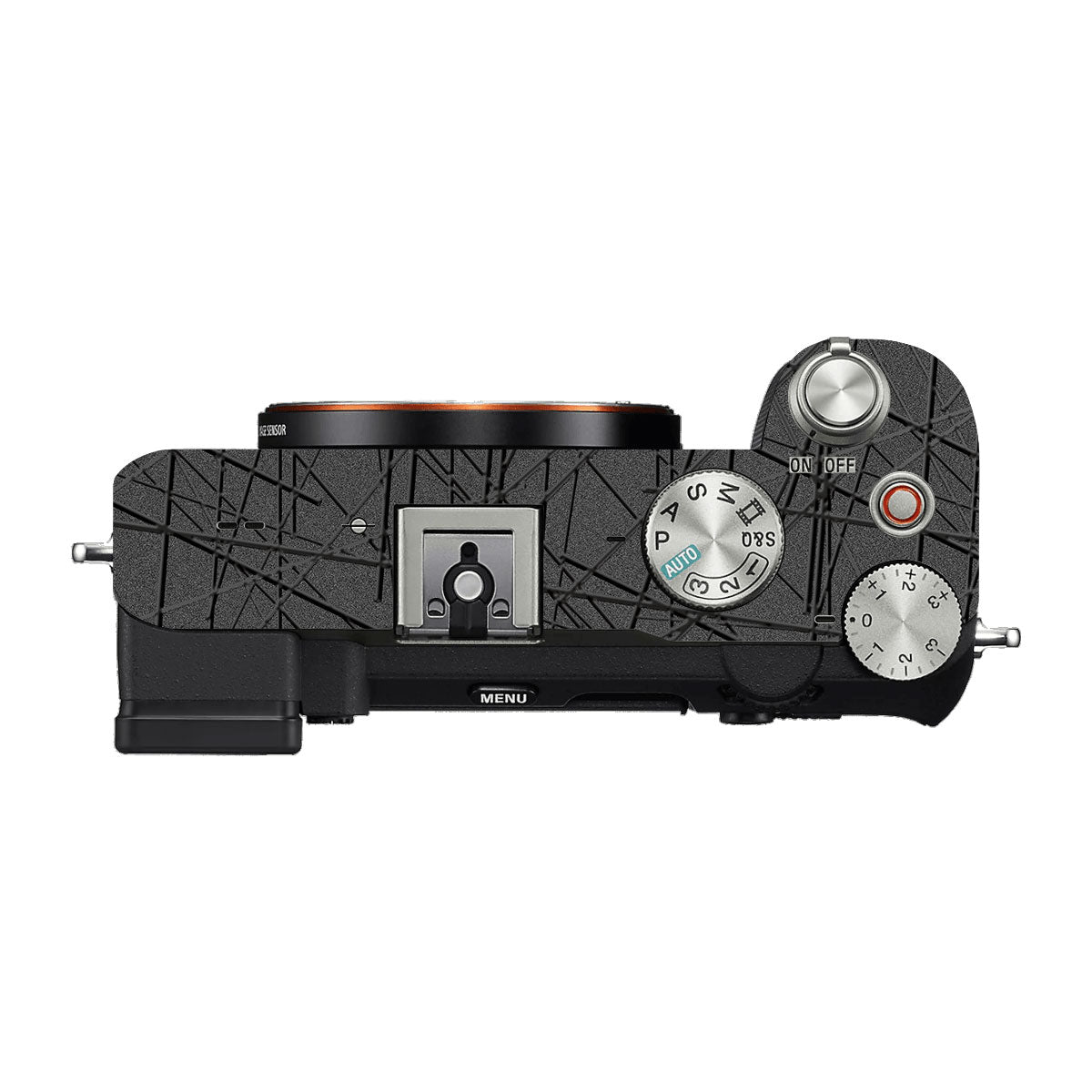 Textured Metallic Steel Grain Sony A7 C Camera Skin