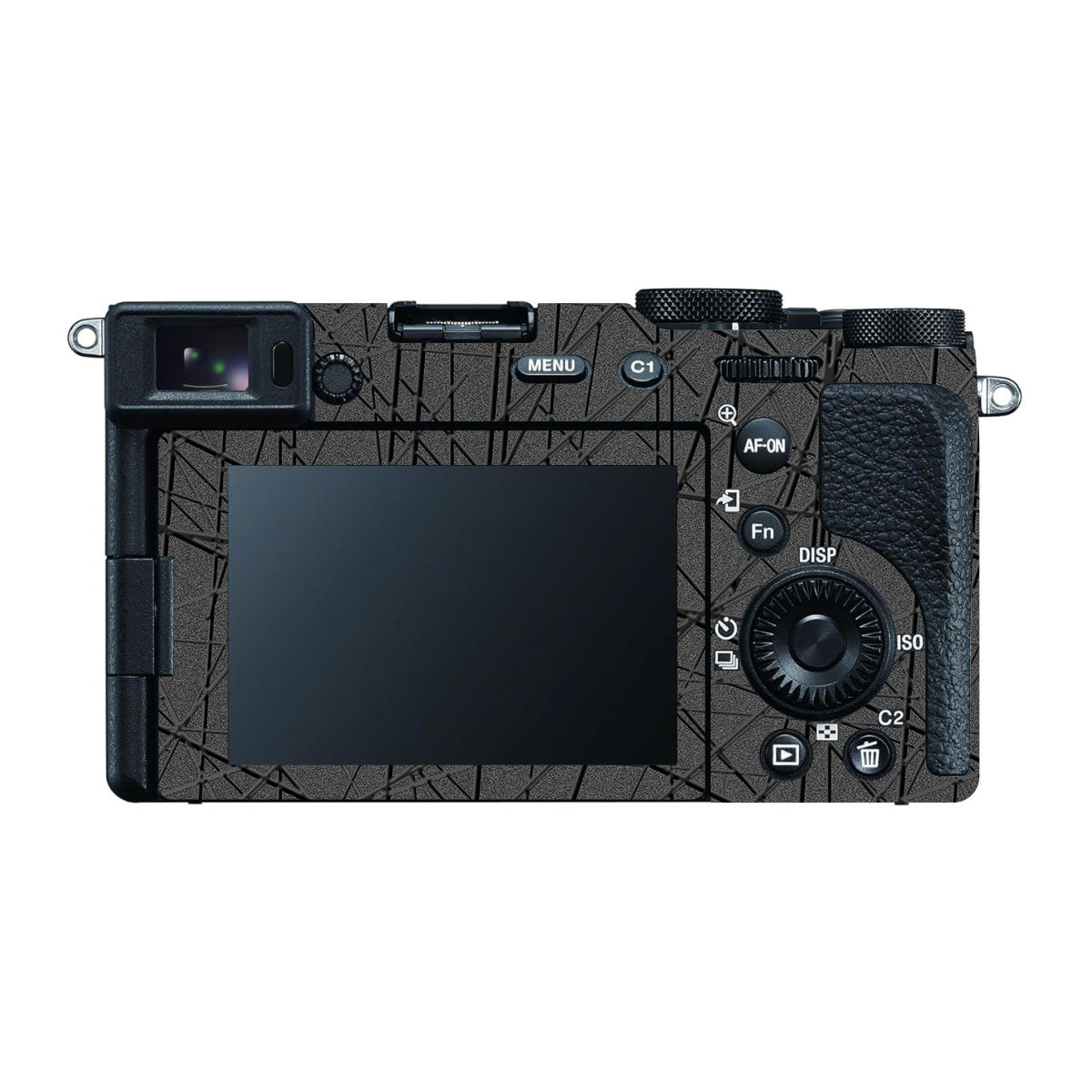 Textured Metallic Steel Grain Sony A7 CII Camera Skin