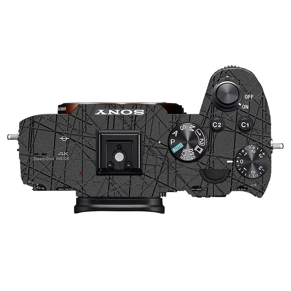 Textured Metallic Steel Grain Sony A7MIII Camera Skin