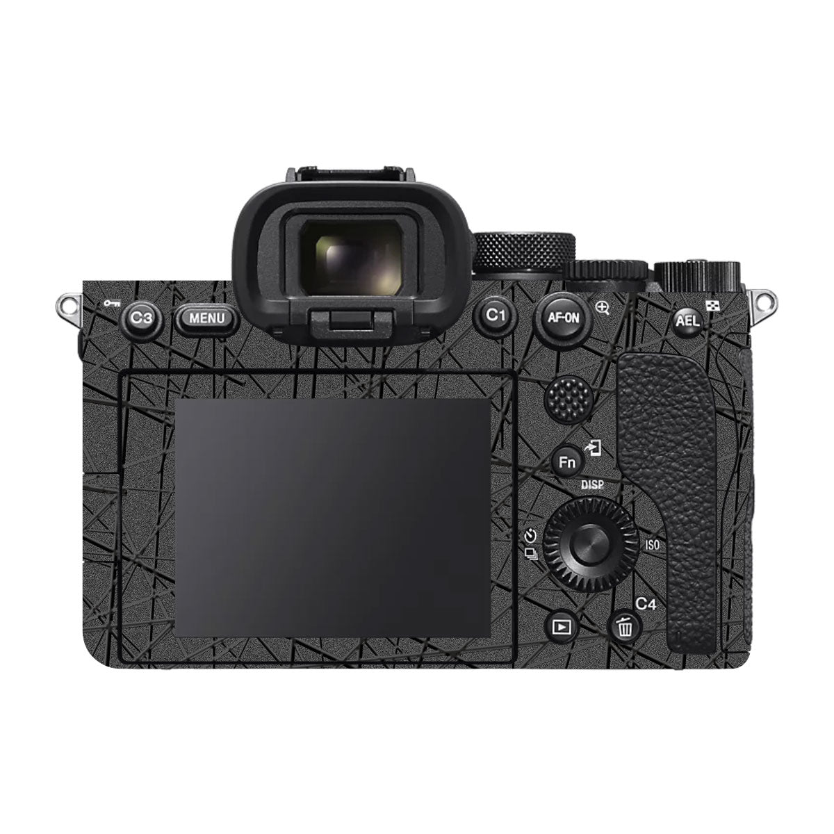 Textured Metallic Steel Grain Sony A7 V Camera Skin