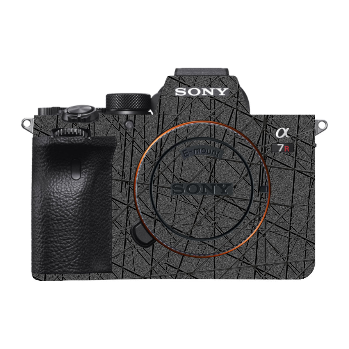 Textured Metallic Steel Grain Sony A7R IV Camera Skin