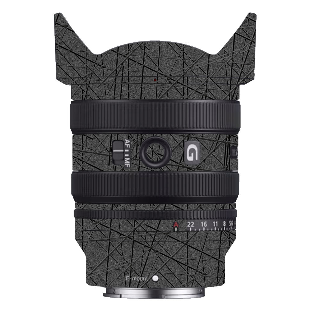Textured Metallic Steel Grain Sony FE 24–50mm f/2.8 G Camera Lens Skin