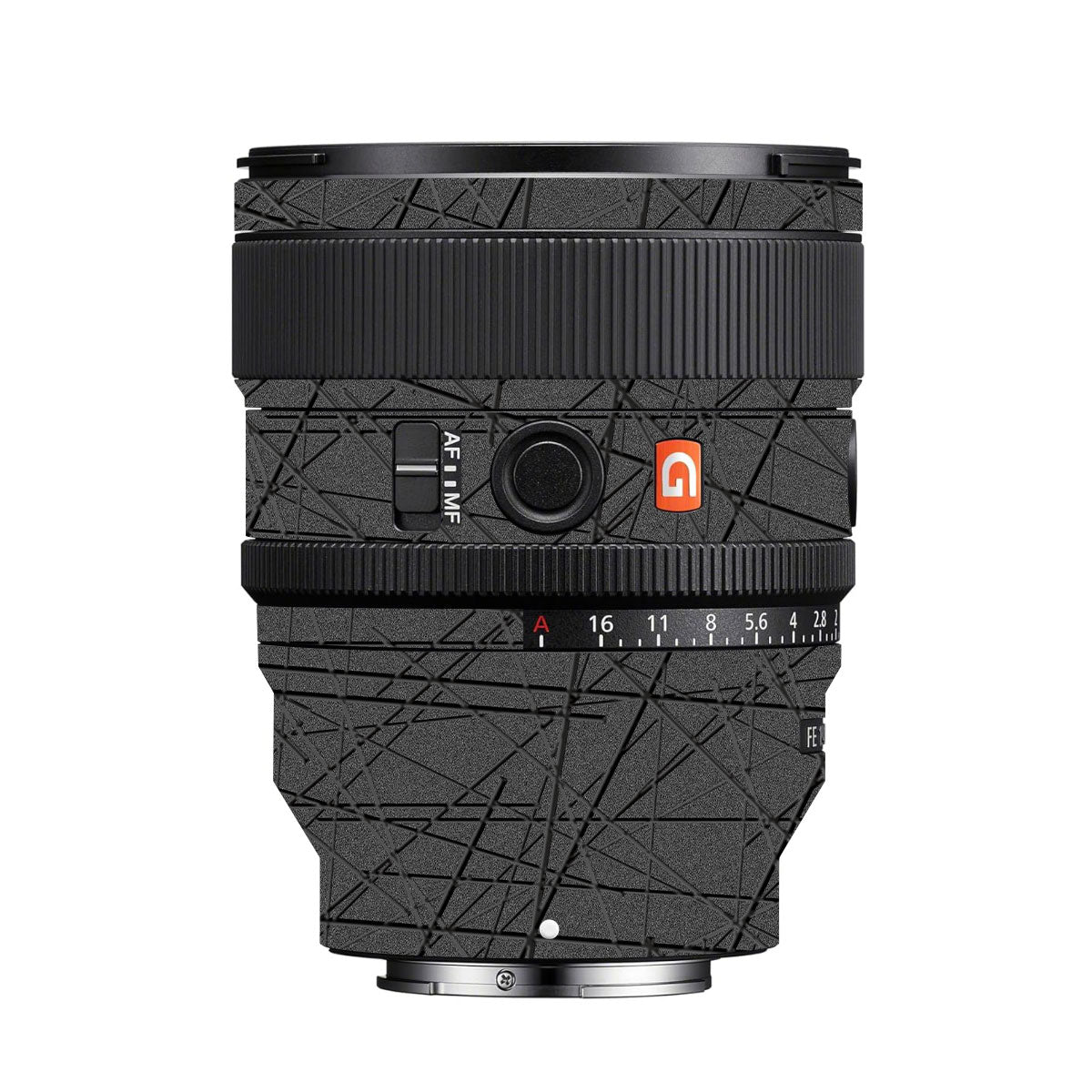 Textured Metallic Steel Grain Sony FE 85mm F/1.4 GM II Camera Lens Skin