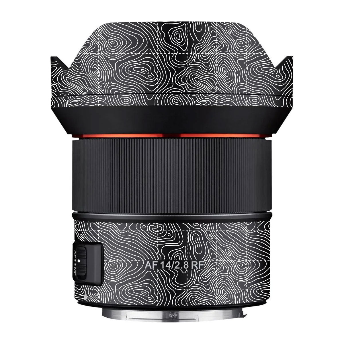 Textured Midnight Slate Samyang AF 14mm F/2.8 RF Camera Lens Skin