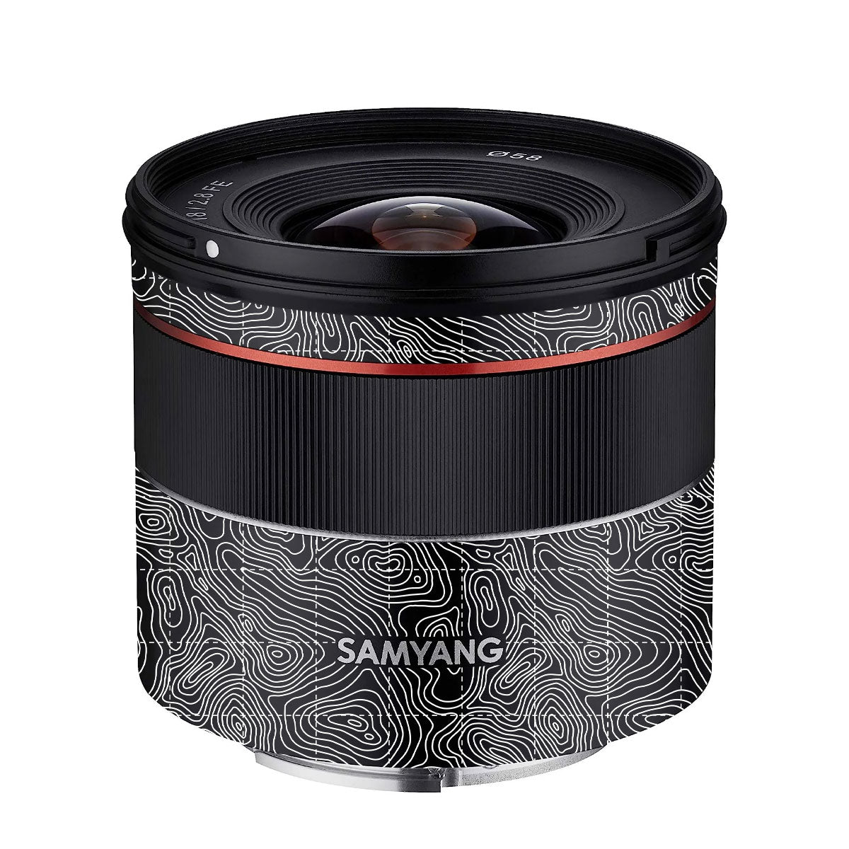 Textured Midnight Slate Samyang FE 18mm F/2.8 Camera Lens Skin