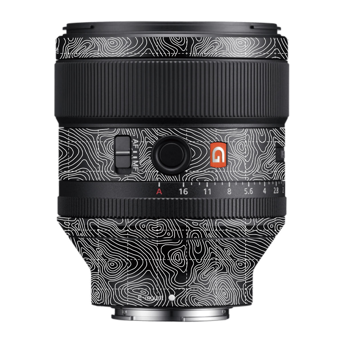 Textured Midnight Slate Samyang FE 85mm F/1.4 Camera Lens Skin