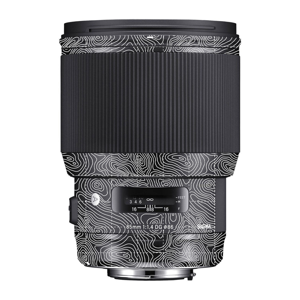 Textured Midnight Slate Sigma 85mm F/1.4 DG HSM Canon Camera Lens Skin