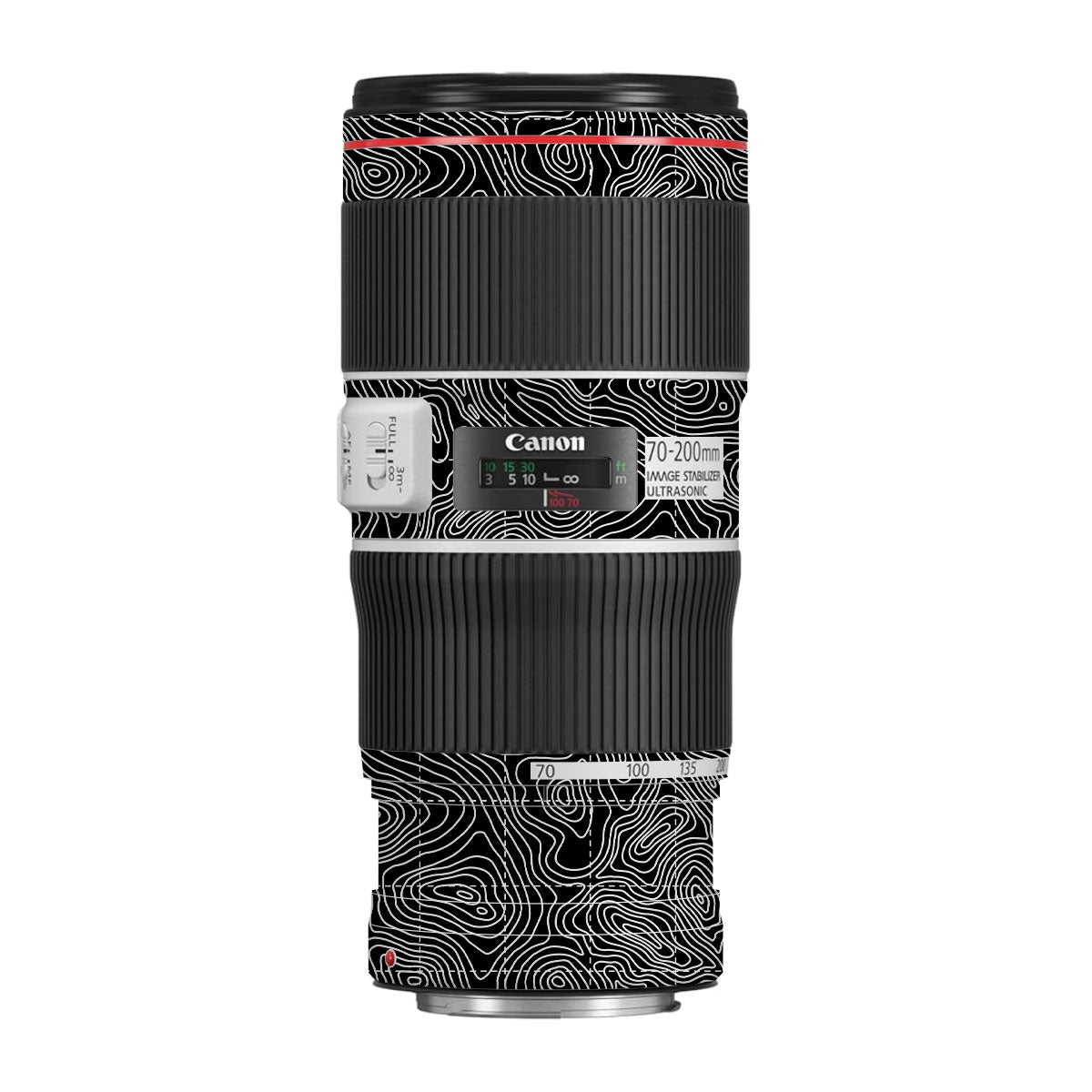 Textured Midnight Slate Canon EF 70-200 F/4L IS II USM Camera Lens Skin