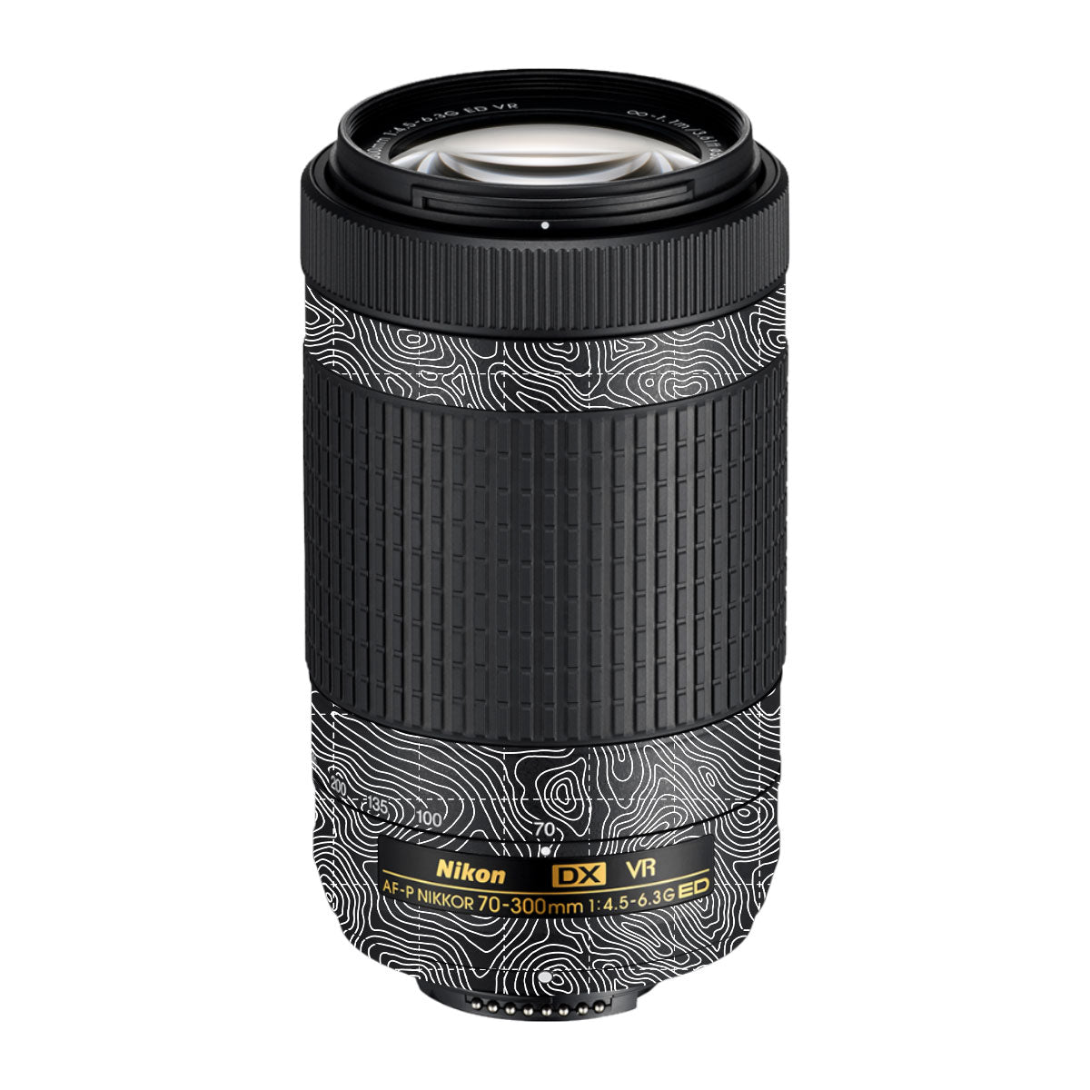 Textured Midnight Slate Nikon AF-P Nikkor 70-300mm F/4.5-6.3G ED VR Camera Lens Skin